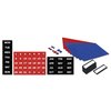 Mastervision Grid Planning Board w/ Accessories, 1 x 2 Grid, 36 x 24, White/Silver MA0392830A